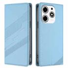 For Tecno Spark 10 Pro Magic Embossed Multi-functional Wallet Retro Leather Phone Case(Light Blue) - 2