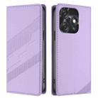 Tecno Spark 10 / 10C Embossed Multi-functional Wallet Retro Leather Phone Case(Light Purple) - 2