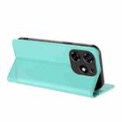 For Tecno Spark 10 Pro Embossed Multi-functional Wallet Retro Leather Phone Case(Mint Green) - 3