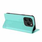 For Tecno Spark 20 Pro Embossed Multi-functional Wallet Retro Leather Phone Case(Mint Green) - 3