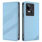 For Tecno Spark 10 5G Embossed Multi-functional Wallet Retro Leather Phone Case(Light Blue) - 2