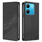 For Tecno Spark Go 2023 / Pop 7 Embossed Multi-functional Wallet Retro Leather Phone Case(Black) - 2