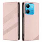 For Tecno Spark Go 2023 / Pop 7 Embossed Multi-functional Wallet Retro Leather Phone Case(Pink) - 2