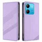 For Tecno Spark Go 2023 / Pop 7 Embossed Multi-functional Wallet Retro Leather Phone Case(Light Purple) - 2