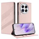 For Tecno Camon 30 Premier Embossed Multi-functional Wallet Retro Leather Phone Case(Pink) - 1