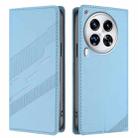 For Tecno Camon 30 Premier Embossed Multi-functional Wallet Retro Leather Phone Case(Light Blue) - 2