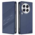 For Tecno Camon 30 Premier Embossed Multi-functional Wallet Retro Leather Phone Case(Dark Blue) - 2