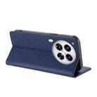 For Tecno Camon 30 Premier Embossed Multi-functional Wallet Retro Leather Phone Case(Dark Blue) - 3