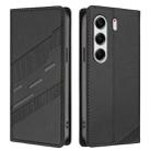 For Tecno Camon 40 Pro 4G Embossed Multi-functional Wallet Retro Leather Phone Case(Black) - 2