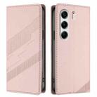 For Tecno Camon 40 Pro 4G Embossed Multi-functional Wallet Retro Leather Phone Case(Pink) - 2