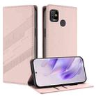 For Tecno Pop 5 Embossed Multi-functional Wallet Retro Leather Phone Case(Pink) - 1
