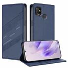 For Tecno Pop 5 Embossed Multi-functional Wallet Retro Leather Phone Case(Dark Blue) - 1