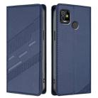 For Tecno Pop 5 Embossed Multi-functional Wallet Retro Leather Phone Case(Dark Blue) - 2