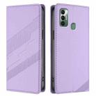 For Tecno Spark 7 / 7T Embossed Multi-functional Wallet Retro Leather Phone Case(Light Purple) - 2