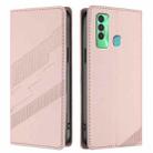 For Tecno Spark 7P Embossed Multi-functional Wallet Retro Leather Phone Case(Pink) - 2