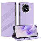For Tecno Spark 20 Pro+ Embossed Multi-functional Wallet Retro Leather Phone Case(Light Purple) - 1