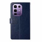 For itel Power 70 Y-shaped Pattern Flip Leather Phone Case(Blue) - 3