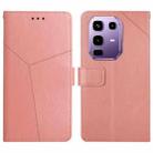 For itel Power 70 Y-shaped Pattern Flip Leather Phone Case(Pink) - 1