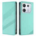 For Infinix GT 10 Pro Embossed Multi-functional Wallet Retro Leather Phone Case(Mint Green) - 2