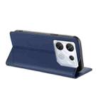 For Infinix GT 10 Pro Embossed Multi-functional Wallet Retro Leather Phone Case(Dark Blue) - 3