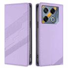 For Infinix GT 20 Pro Embossed Multi-functional Wallet Retro Leather Phone Case(Light Purple) - 2