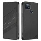For Infinix Hot 10i Embossed Multi-functional Wallet Retro Leather Phone Case(Black) - 2