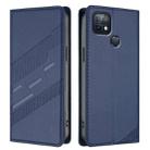For Infinix Hot 10i Embossed Multi-functional Wallet Retro Leather Phone Case(Dark Blue) - 2