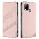 For Infinix Hot 10T Embossed Multi-functional Wallet Retro Leather Phone Case(Pink) - 2