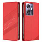For Infinix Hot 30 5G Embossed Multi-functional Wallet Retro Leather Phone Case(Red) - 2
