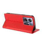 For Infinix Hot 30 5G Embossed Multi-functional Wallet Retro Leather Phone Case(Red) - 3