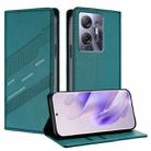 For Infinix Hot 30 5G Embossed Multi-functional Wallet Retro Leather Phone Case(Dark Green) - 1