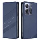 For Infinix Hot 30 5G Embossed Multi-functional Wallet Retro Leather Phone Case(Dark Blue) - 2