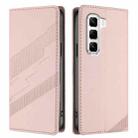 For Infinix Hot 50 Pro 4G Embossed Multi-functional Wallet Retro Leather Phone Case(Pink) - 2