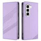 For Infinix Hot 50 Pro 4G Embossed Multi-functional Wallet Retro Leather Phone Case(Light Purple) - 2