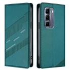 For Infinix Hot 50 Pro+ 4G Embossed Multi-functional Wallet Retro Leather Phone Case(Dark Green) - 2