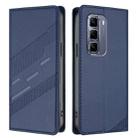 For Infinix Hot 50 Pro+ 4G Embossed Multi-functional Wallet Retro Leather Phone Case(Dark Blue) - 2