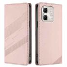 For Infinix Hot 50i Embossed Multi-functional Wallet Retro Leather Phone Case(Pink) - 2