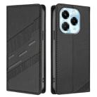 For Infinix Note 40X 5G Embossed Multi-functional Wallet Retro Leather Phone Case(Black) - 2