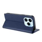 For Infinix Note 40X 5G Embossed Multi-functional Wallet Retro Leather Phone Case(Dark Blue) - 3