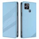 For Infinix Smart 6 Embossed Multi-functional Wallet Retro Leather Phone Case(Light Blue) - 2
