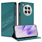 For Infinix Zero 40 4G Embossed Multi-functional Wallet Retro Leather Phone Case(Dark Green) - 1