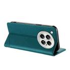 For Infinix Zero 40 4G Embossed Multi-functional Wallet Retro Leather Phone Case(Dark Green) - 3