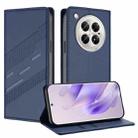 For Infinix Zero 40 4G Embossed Multi-functional Wallet Retro Leather Phone Case(Dark Blue) - 1
