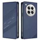 For Infinix Zero 40 4G Embossed Multi-functional Wallet Retro Leather Phone Case(Dark Blue) - 2