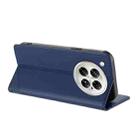 For Infinix Zero 40 4G Embossed Multi-functional Wallet Retro Leather Phone Case(Dark Blue) - 3