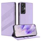 For Infinix Hot 20S Embossed Multi-functional Wallet Retro Leather Phone Case(Light Purple) - 1