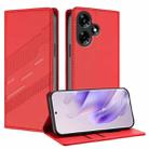 For Infinix Hot 30 4G Embossed Multi-functional Wallet Retro Leather Phone Case(Red) - 1