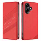 For Infinix Hot 30 4G Embossed Multi-functional Wallet Retro Leather Phone Case(Red) - 2