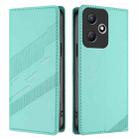 For Infinix Hot 30 Play NFC Embossed Multi-functional Wallet Retro Leather Phone Case(Mint Green) - 2