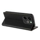 For Infinix Hot 40i Embossed Multi-functional Wallet Retro Leather Phone Case(Black) - 3